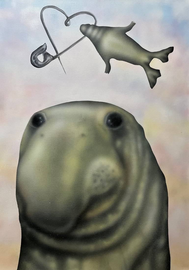 Original Conceptual Animal Paintings by Gabriela GenčÚrová