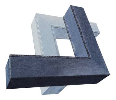 Original Conceptual Geometric Sculpture by Antonius Driessens