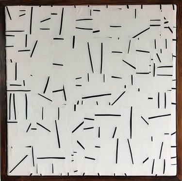 Original Abstract Expressionism Abstract Collage by Eldem Senkayalar 