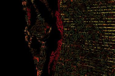 Original Abstract Language Paintings by Christian Z