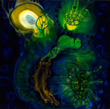 Original Abstract Fantasy Painting by Bruce Riley