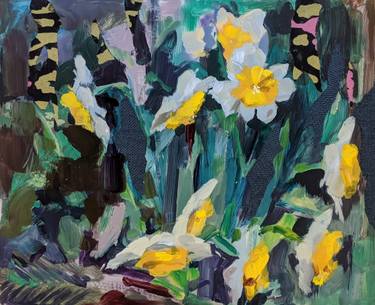 Original Expressionism Floral Mixed Media by Anna Shukeylo
