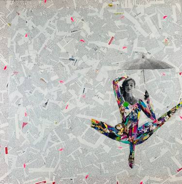 Original Abstract Expressionism Women Mixed Media by Michelle Filips