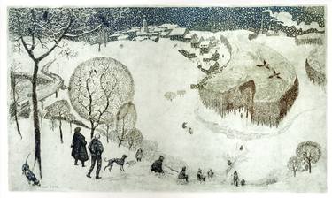 Original Symbolism Landscape Mixed Media by Viacheslav Starchenko
