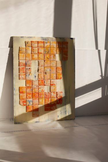 Original Abstract Expressionism Graffiti Mixed Media by Denisa Voláková