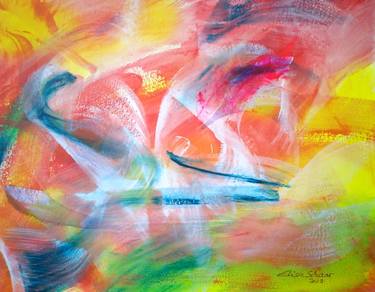 Original Abstract Expressionism Abstract Painting by Elisa Schaar