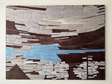 Original Abstract Expressionism Abstract Mixed Media by Lucia Preverčíková