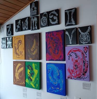 Original Abstract Expressionism Abstract Installation by Carlos Arturo Carvajal Castañeda
