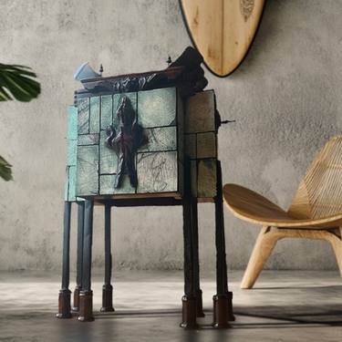 Original Abstract Geometric Sculpture by Jeff Doud