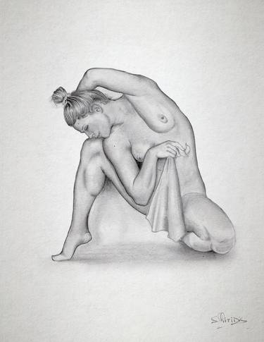 Original Art Nouveau Nude Drawings by Stavros Mitides