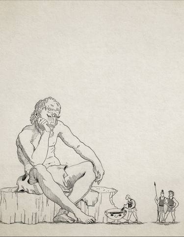 Original Black & White Fantasy Drawings by Stavros Mitides