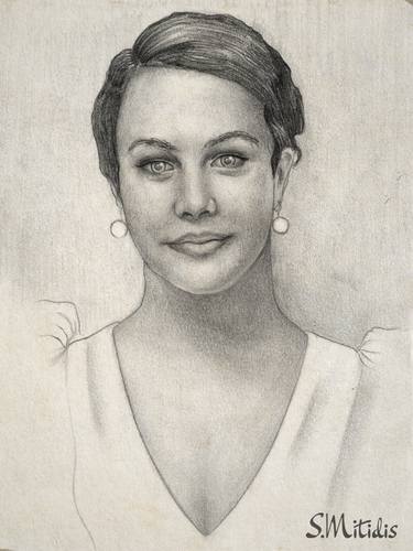 Original Art Nouveau People Drawing by Stavros Mitides