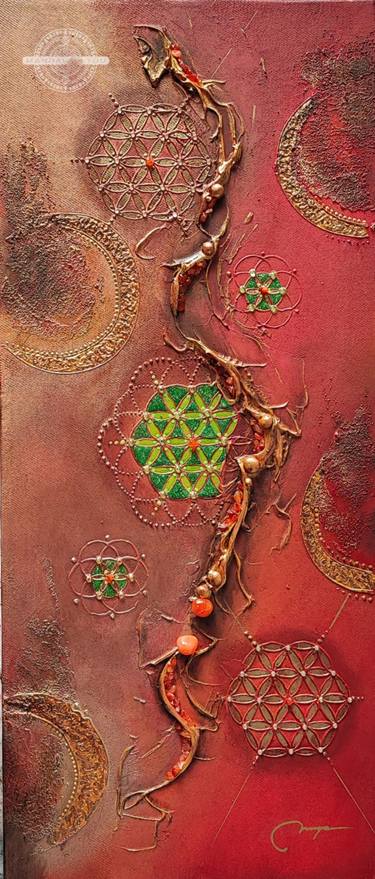 Original Contemporary Abstract Mixed Media by Marjanca Vergan