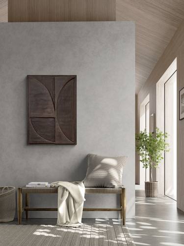 Original Abstract Geometric Mixed Media by Anna Rusak