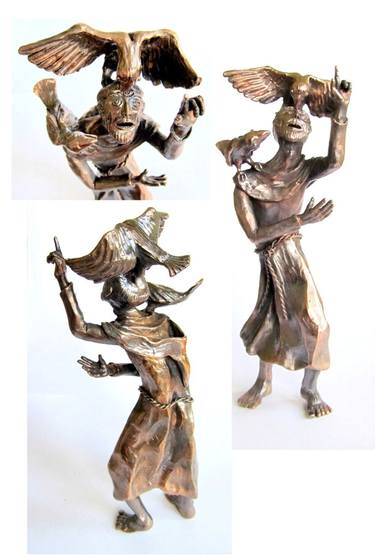 Original Abstract Expressionism Religion Sculpture by Melanie Rundel-Milzner