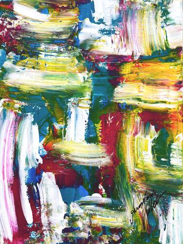 Original Algorithmic Abstract Paintings by Anastasia Kokler