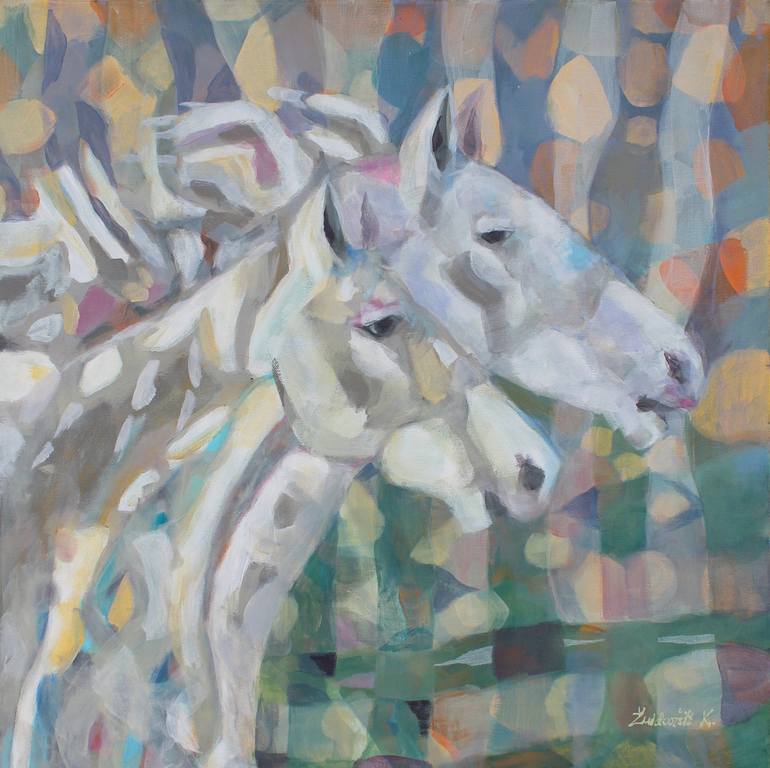 Print of Abstract Animal Paintings by Kristina Znidarsic
