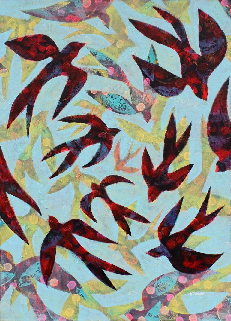 Print of Abstract Expressionism Animal Paintings by Kristina Znidarsic