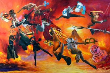 Original Surrealism Pop Culture/Celebrity Painting by Igor Galan