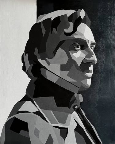 Original Abstract Men Paintings by Deimantė Karaliūtė