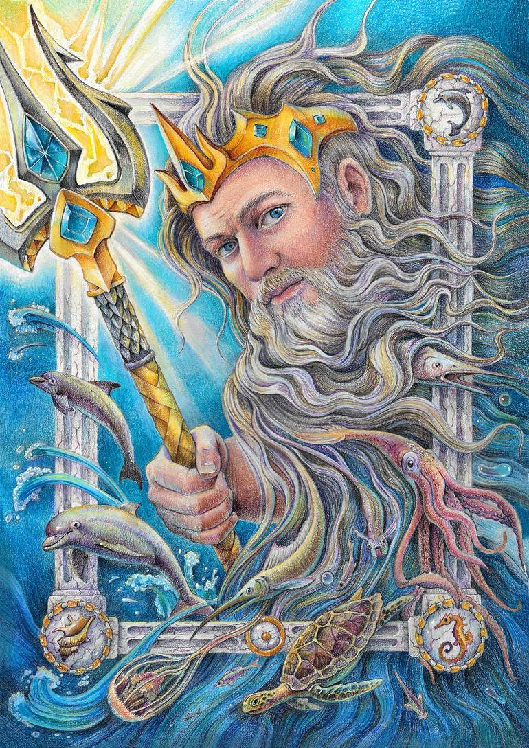Original Symbolism Fantasy Drawings by Nadiia Zhebrakovska