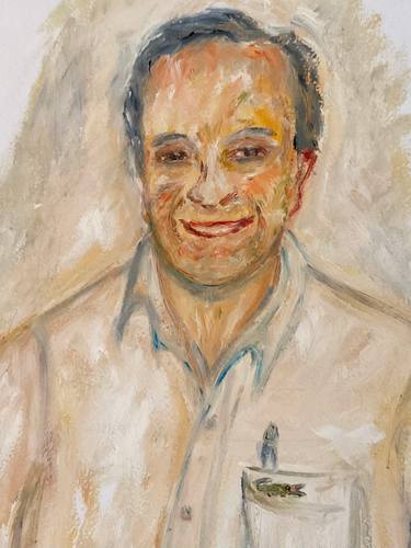 Original Figurative People Painting by Gisele Van Wambeke