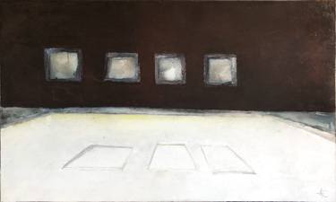 Original Abstract Architecture Paintings by Weronika Kami