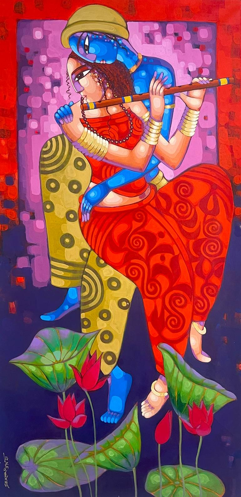 Original Figurative Religion Paintings by The Art Warehouse