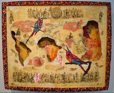 Original Contemporary Time Mixed Media by Kader Amkpa