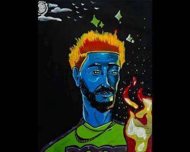 Original Conceptual Abstract Painting by Ridwan Shittu