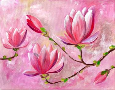 Original Contemporary Floral Painting by Luba Kholov