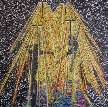 Original Abstract Performing Arts Mixed Media by Shyvonne Neufeldt