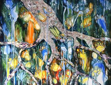 Original Abstract People Painting by Hanna Jung