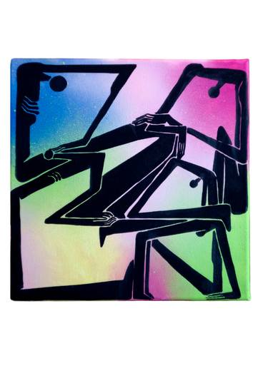 Original Abstract Typography Mixed Media by Vlada Mv Picture