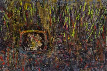 Original Abstract Expressionism Landscape Mixed Media by Daniel Schwartz