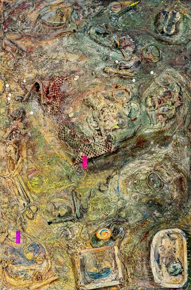 Original Conceptual Landscape Mixed Media by Daniel Schwartz