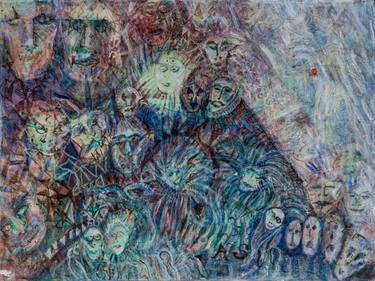 Original Folk Fantasy Mixed Media by Daniel Schwartz