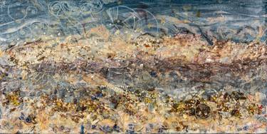 Original Abstract Expressionism Seascape Mixed Media by Daniel Schwartz