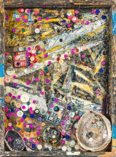 Original Abstract Expressionism Abstract Mixed Media by Daniel Schwartz
