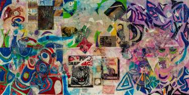 Original Abstract Graffiti Mixed Media by Daniel Schwartz