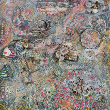 Original Abstract Expressionism Abstract Mixed Media by Daniel Schwartz