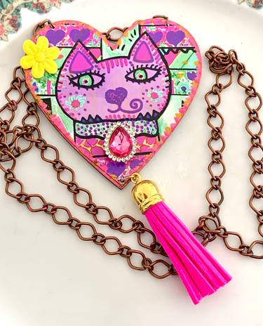 Original Pop Art Cats Collage by Cecilia Marienkoff