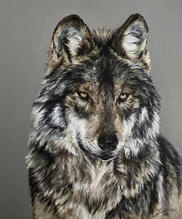 Original Realism Animal Painting by Iasmina Moldovan