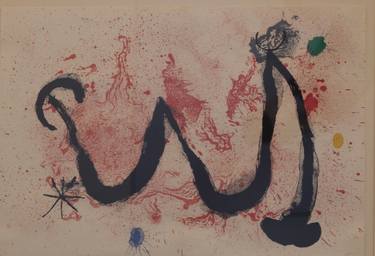 Original Abstract Expressionism Abstract Printmaking by Aaron Zhong