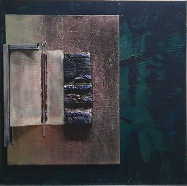 Original Abstract Expressionism Abstract Collage by Avni Alija