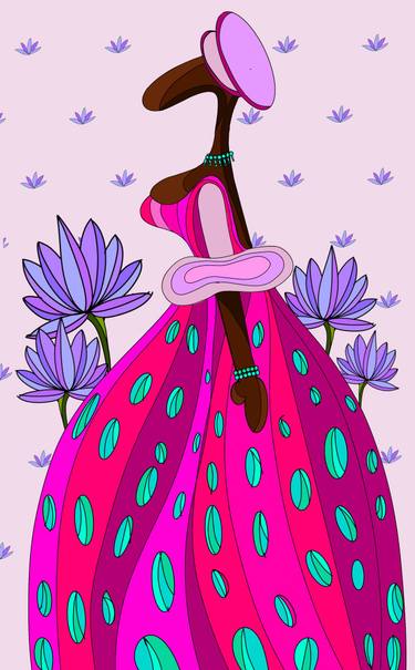 Original Abstract Expressionism Women Digital by Vaishali Gite Ayya