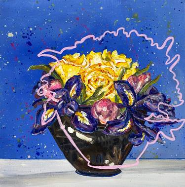 Original Contemporary Floral Paintings by Rebecca Carr