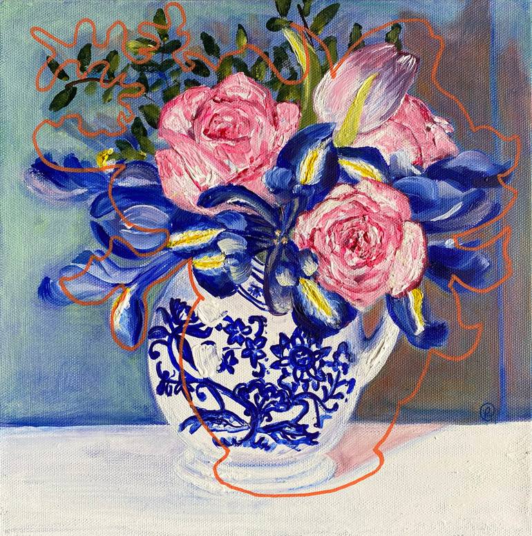 Print of Algorithmic Floral Paintings by Rebecca Carr