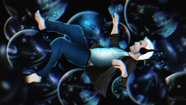 Original Art Deco Outer Space Digital by Wihan Jordan