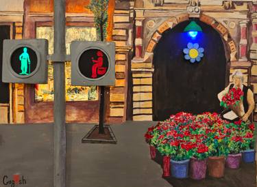 Original Conceptual Cinema Mixed Media by Gagosh Street Artist 